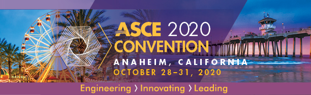 The banner to welcome you to ASCE Convention 2020