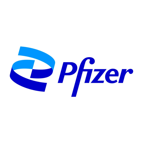 The logo of the organization Pfizer Inc.