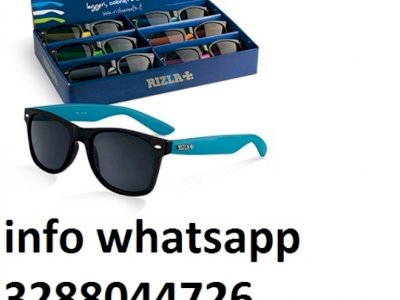 OCCHIALI DA SOLE RIZLA UOMO DONNA SUNGLASSES FLUO TIPO RAY BAN 