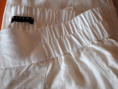 pantaloni di lino per donna firmati