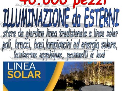 Vendita stock illuminazione da esterno 40.000pezzi