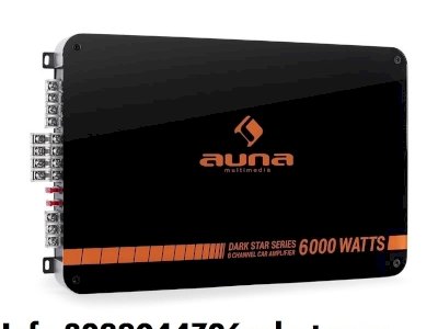 Auna hifi amplificatore auto 6 canali ponticellabile