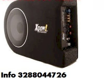 Subwoofer auto attivo amplificato flat 900 watt cassa chiusa