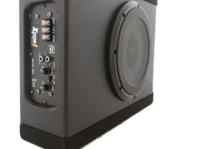 Subwoofer auto attivo amplificato flat 1100 watt cassa chiusa