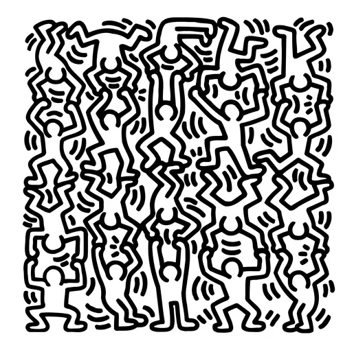 Материал иллюстрирован: Кит Харинг, работы разных лет, 1979–1990