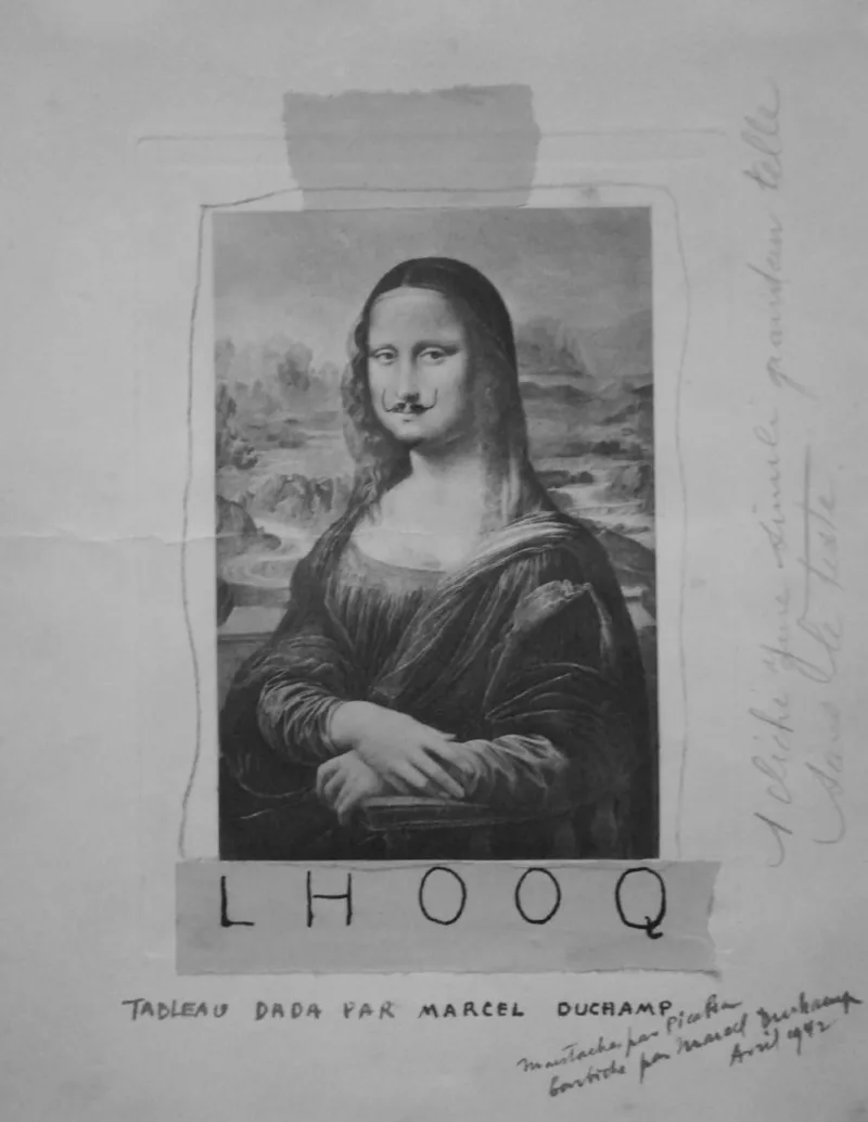 Марсель Дюшан «L.H.O.O.Q.», 1919.