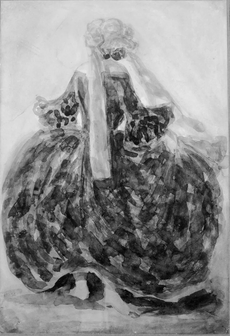 Константен Гис «Элегантная женщина», ок. 1860-е.