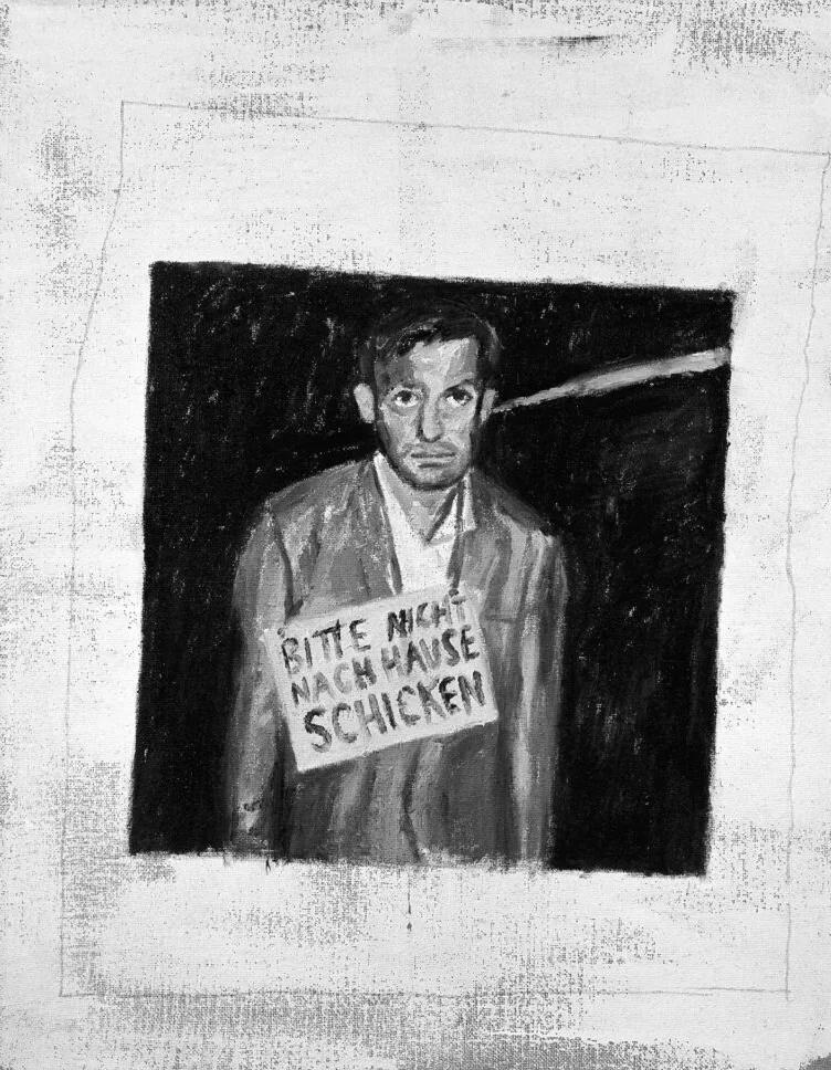 Мартин Киппенбергер «Bitte nicht nach Hause schicken», 1983.