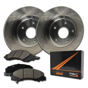 Front + Rear Max Brakes Premium OE Rotors with Carbon Ceramic Pads KT005043-1