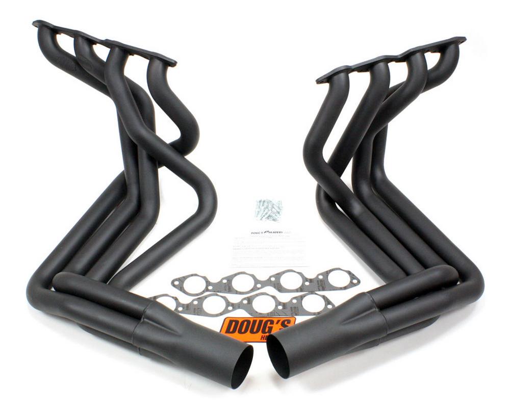 DOUG'S HEADERS BBC Chevy Corvette 1963-82 Black Side Mount Headers P/N  D381-B | Motoroso