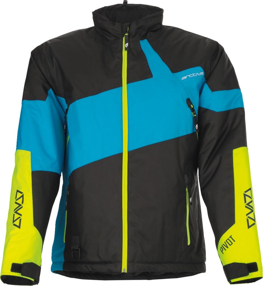 Arctiva Pivot 6 Insulated Jacket (XXX-Large, Black/Blue/Hi-Vis)