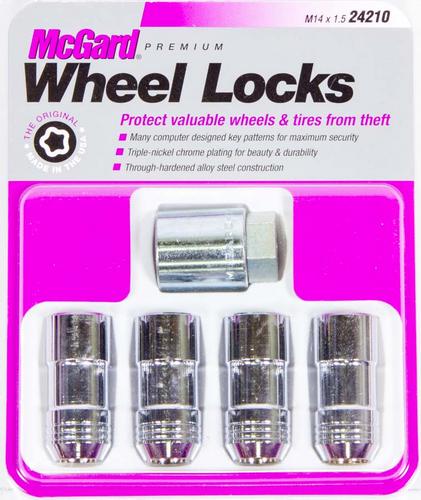 McGard Wheel Locks 14mm x 1.50 Conical Seat 22mm Hex (4pk) McGard Wheel Locks 14mm x 1.50 Conical Seat 22mm Hex (4pk)
