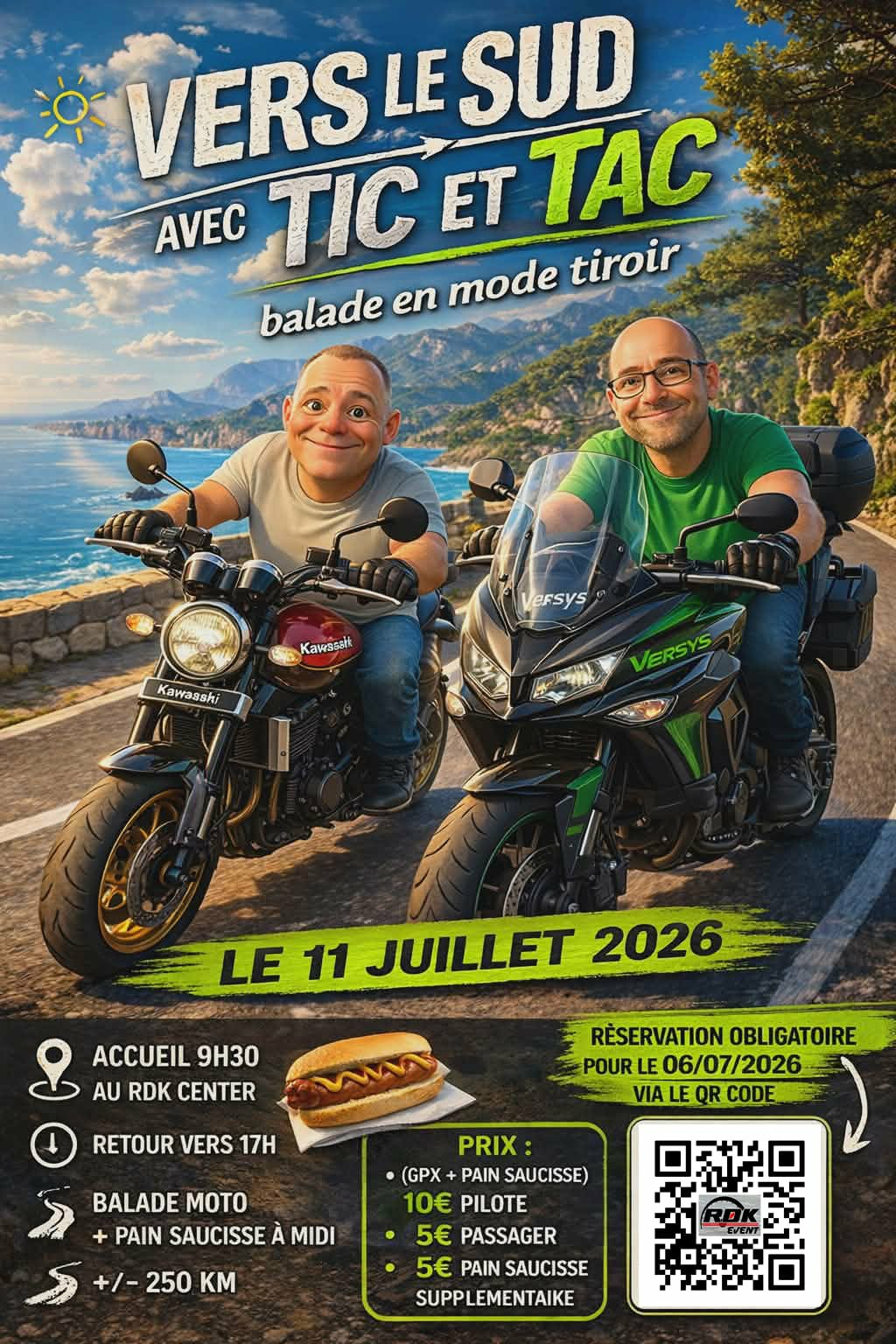Vers le sud avec Tic et Tac - Balade en mode tiroir