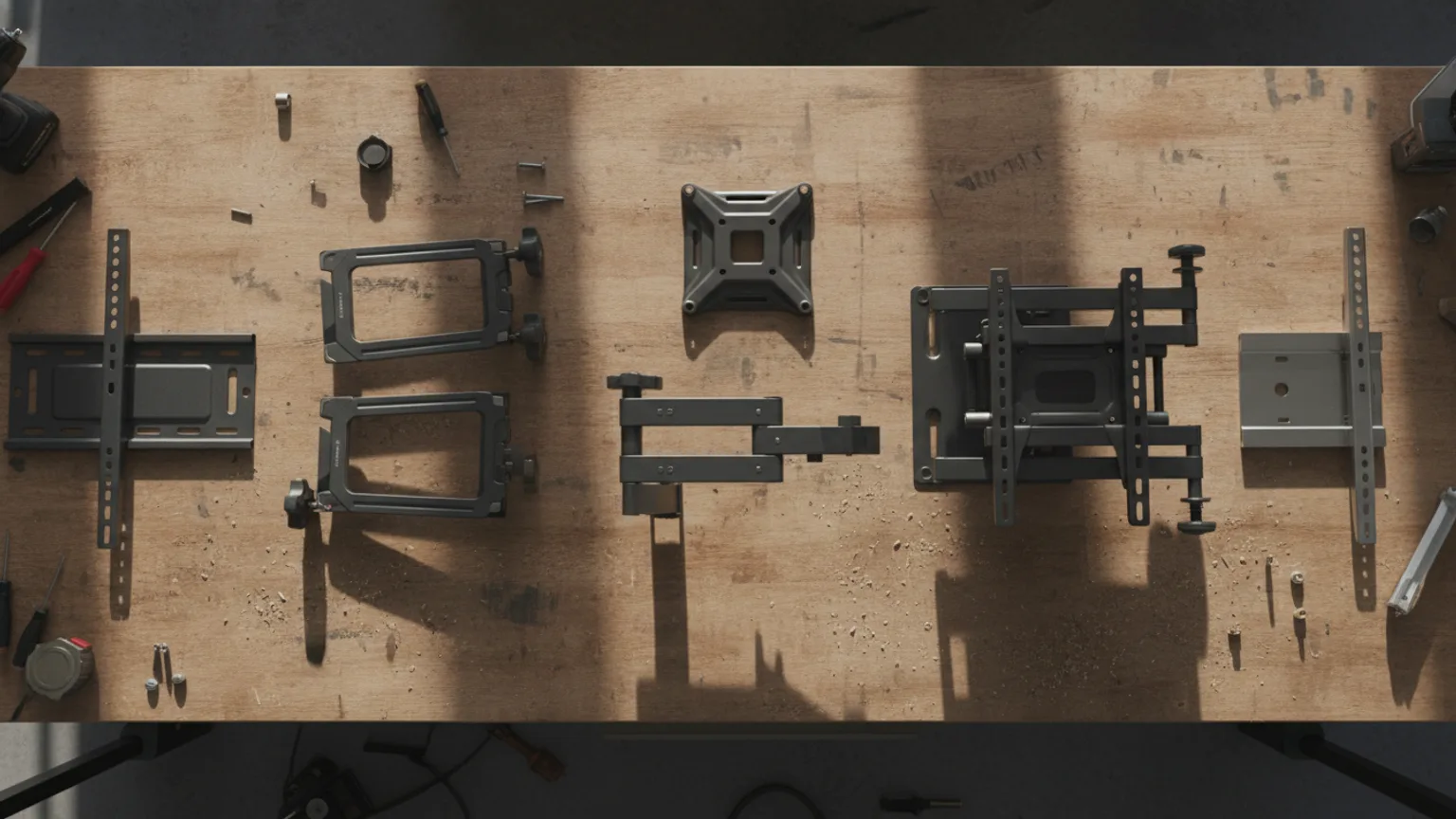 Selection of TV wall mount brackets from fixed to full-motion — Mount TV