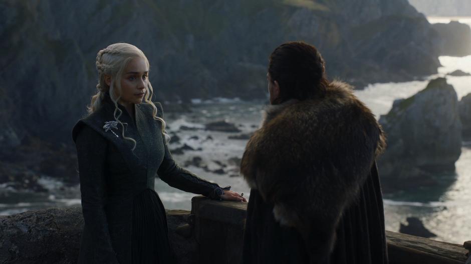 Jon pleads his case to Dany.