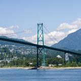 Photograph of Lions Gate Bridge.