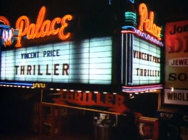 Palace Theatre showing Thriller.