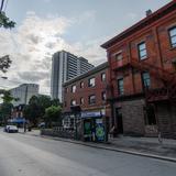 Photograph of Howard Street (between Sherbourne & Redrocket).