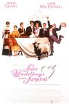 Poster for Four Weddings and a Funeral.