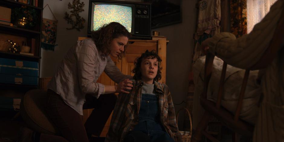 Becky Ives checks on Eleven after she entered her mother's mind.