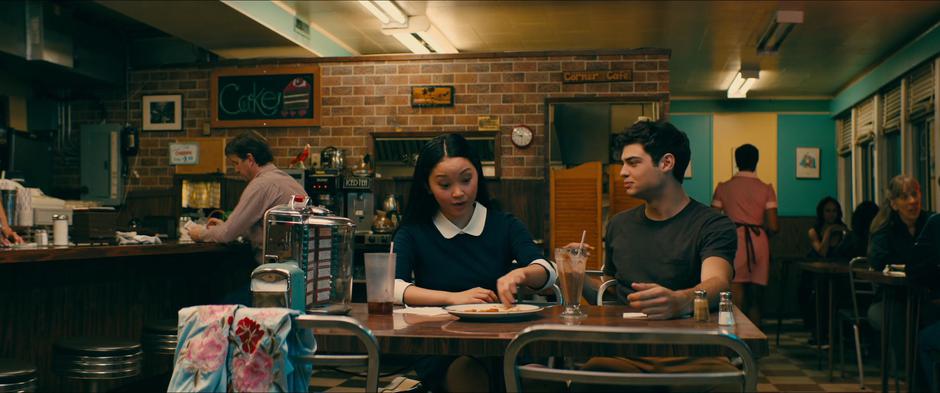 Peter gives Lara Jean some advice on how to deal with Gen.