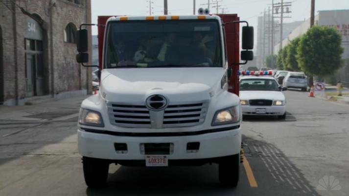 Ron Swanson gets pulled over by the police.