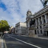 Click to see more detail on Whitehall (between Great Scotland Yard & Whitehall Place). Photograph of Whitehall (between Great Scotland Yard & Whitehall Place).