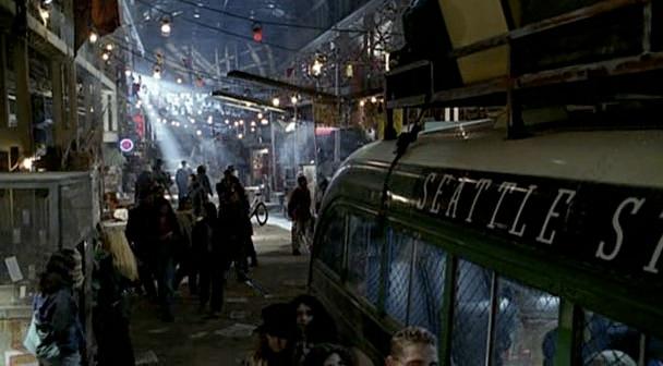 People shop at a Seattle market.