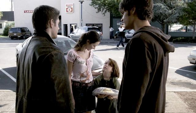 Sam & Dean say goodbye to Andrea & Lucas Barr.