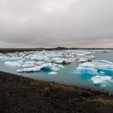 Photograph of Jökulsárlón Glacier Lagoon.