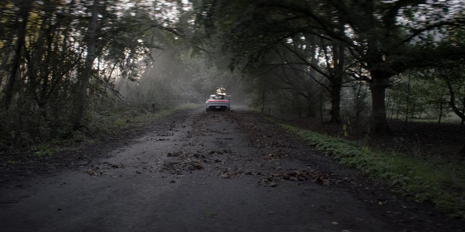 Mary and Alice drive off in the stolen electric car.