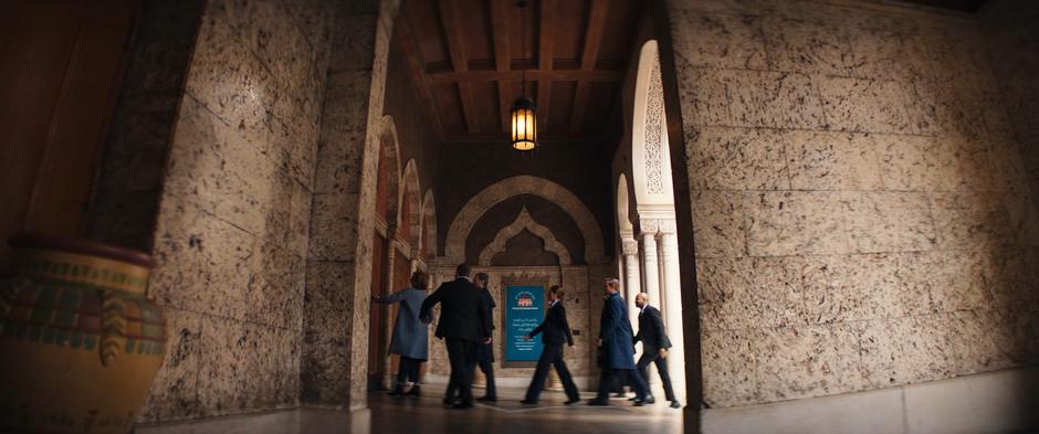 Agent Deever leads her DODC goons into the mosque.