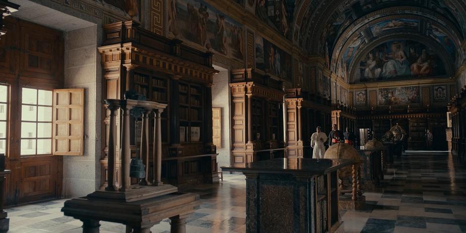 Pope Duretti walks through the Vatican with his crew of Cardinals.