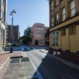 Photograph of Lafayette Street & Baronne Street.