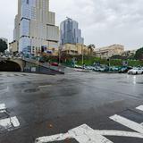 Photograph of North Hill Street & West 2nd Street.