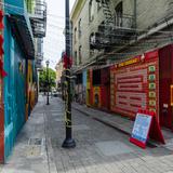 Photograph of Jack Kerouac Alley (south of Broadway, west of Columbus).