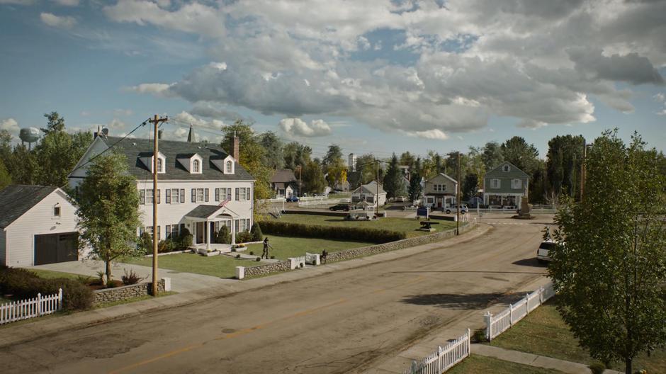 Bill steps out of his house after the FEDRA trucks have left.