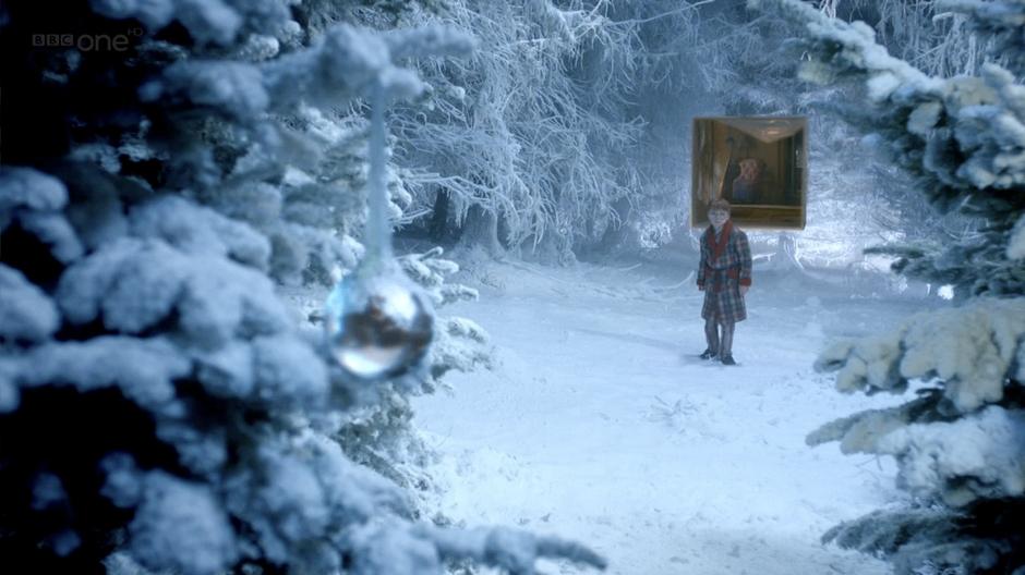 Cyril begins to explore the forest-in-a-box.