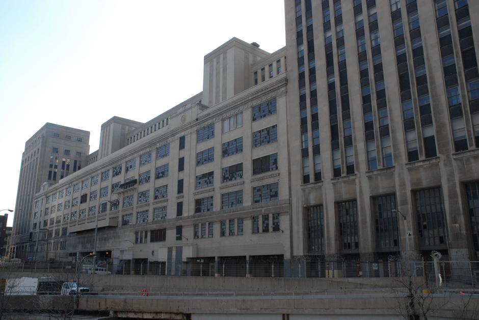 East side of Chicago's old post office.