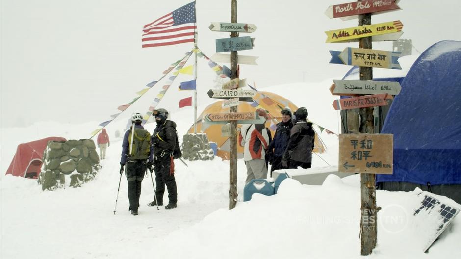 The base camp on Mount Kibari.