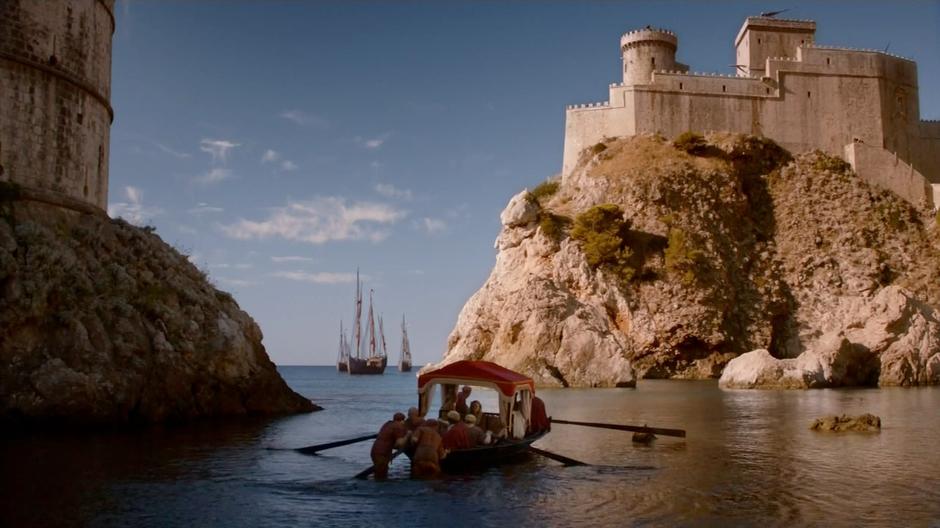 Myrcella's boat is pushed out to sea.