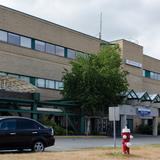 Photograph of Langley Memorial Hospital.