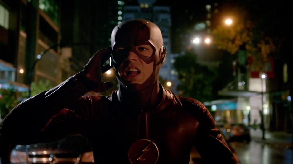 Barry tries to get direction from his team.