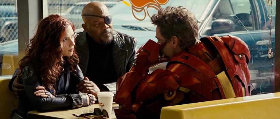 Nick Fury tells Tony about Black Widow.