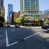 Photograph of West Hastings Street & Thurlow Street.