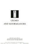 Poster for Crimes and Misdemeanors.