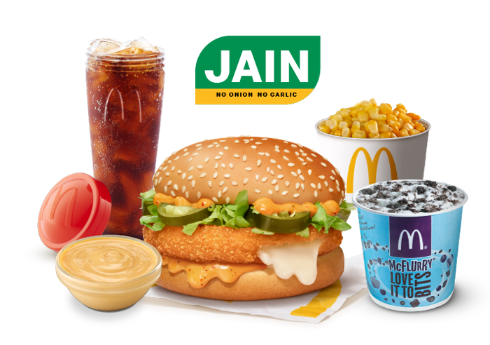 Jain Meal - McCheese Burger Veg Combo