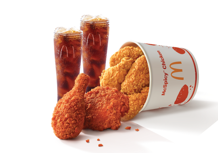 2 Pc McSpicy Fried Chicken + 4 Pc McSpicy Chicken Wings + 2 Coke