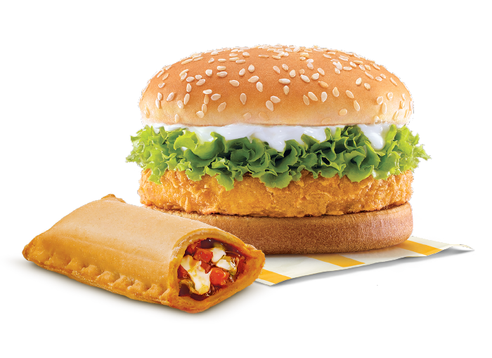 McChicken Burger + Veg Pizza McPuff