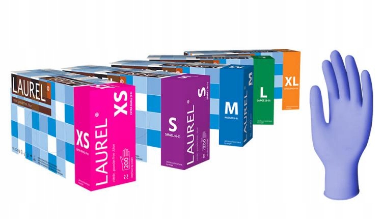 Product: RĘKAWICZKI NITRYLOWE NIEBIESKIE roz. XL 10 SZT